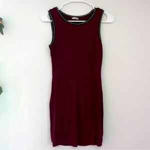 GARAGE maroon body icon dress